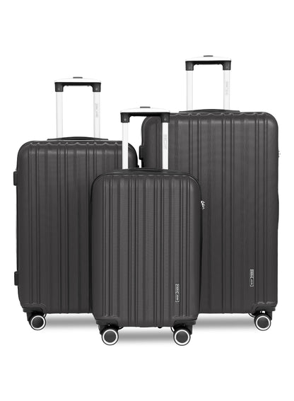 Parajohn Keno 3 Piece Lightweight ABS 20, 24 & 28 inches 8 Wheels Luggage Set + Free Backpack
