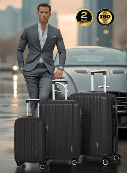 Parajohn Keno Series Set of 2 Luggage | Lightweight Small 10KG & Medium 20KG ABS 8 Wheels Trolley Hardsided Travel Suitcase  PARAJOHN UAE