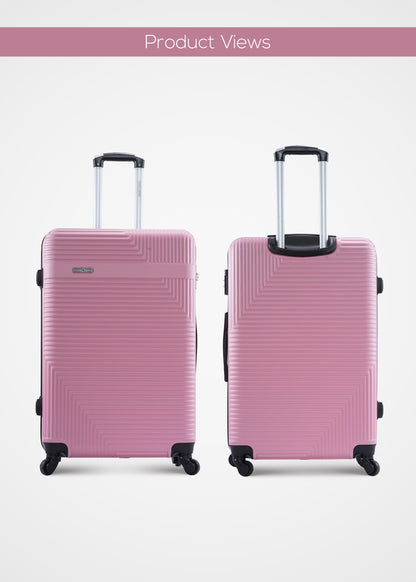 Bravo 3-Piece ABS Hardside Spinner Luggage Trolley Set