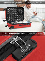 Parajohn Bravo 3-Piece Luggage Set | ABS Hardside, 8 Wheels  PARAJOHN UAE