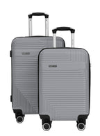 Parajohn Bravo Series Set of 2 Luggage | Lightweight Small 10KG & Medium 20KG ABS 8 Wheels Trolley Hardsided Travel Suitcase (Copy)  PARAJOHN UAE