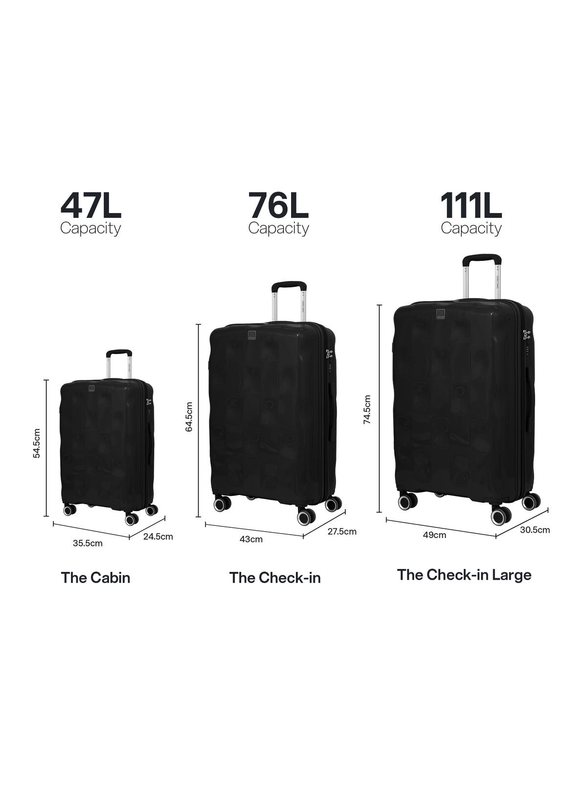 Parajohn VELTRIX - Expandable PP Luggage Set of 3