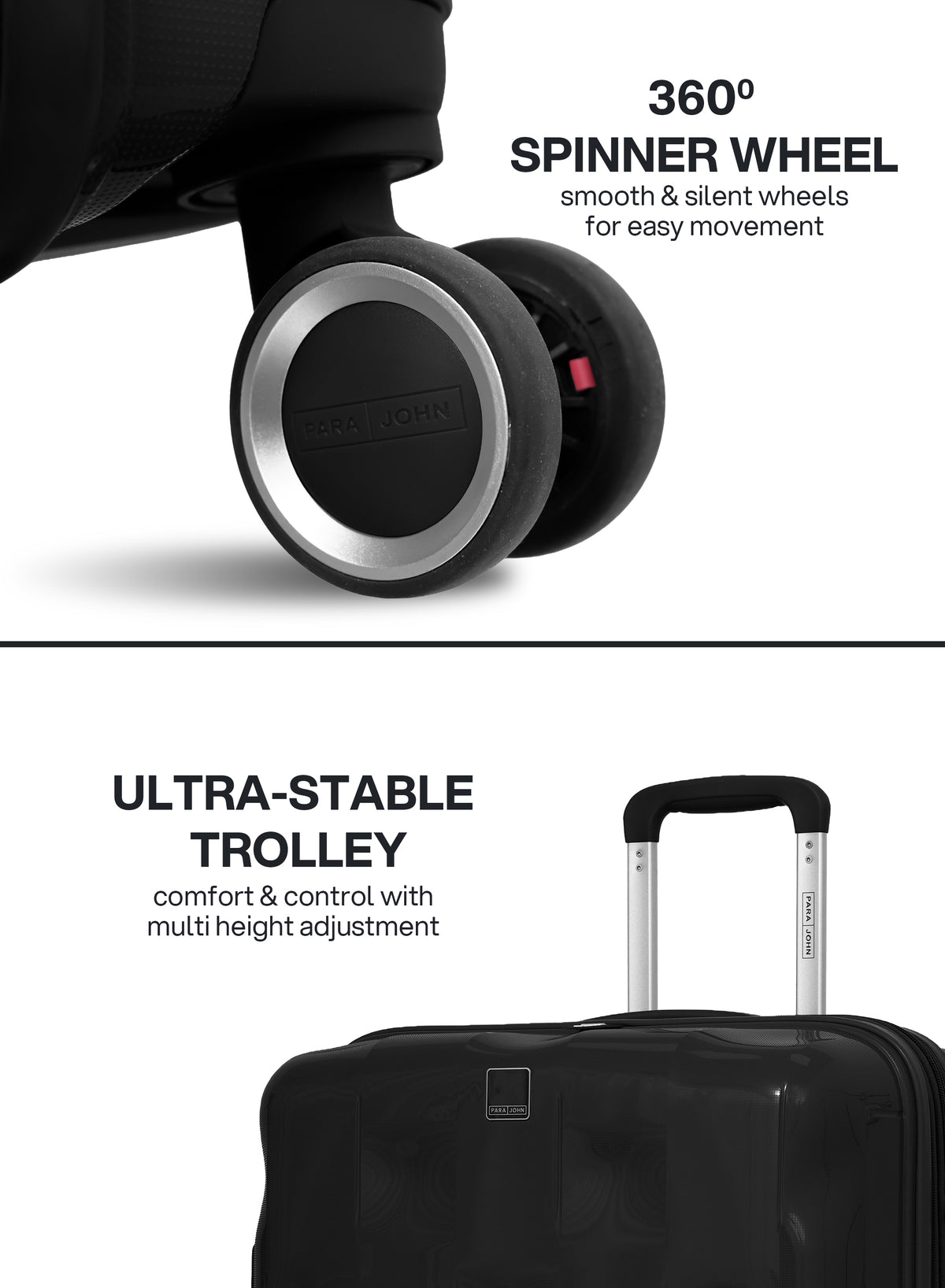 Parajohn VELTRIX - Expandable PP Luggage Set of 3
