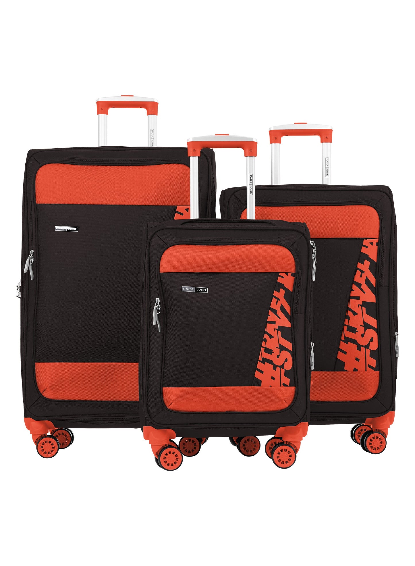 ParaJohn Luggage Set — 3-Piece Nylon Suitcases | 4-Wheel Spinner  PARAJOHN UAE