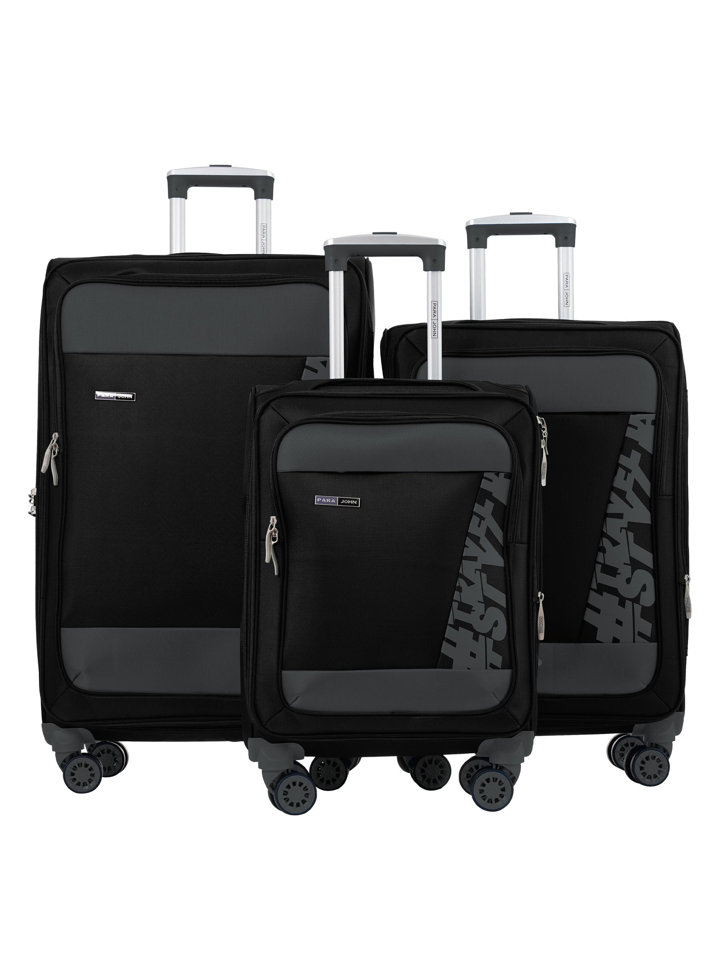 HyperTrek 3 Pieces Set 8 Wheels Soft Luggage