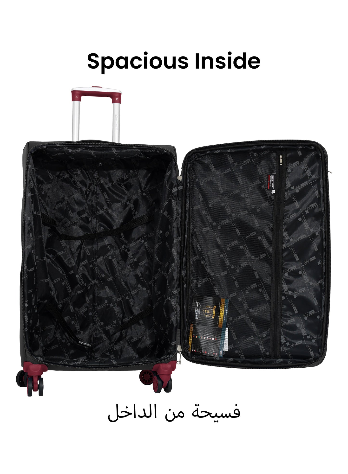 ParaJohn Luggage Set — 3-Piece Nylon Suitcases | 4-Wheel Spinner  PARAJOHN UAE