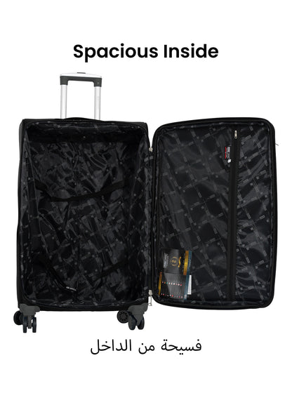 HyperTrek 3 Pieces Set 8 Wheels Soft Luggage