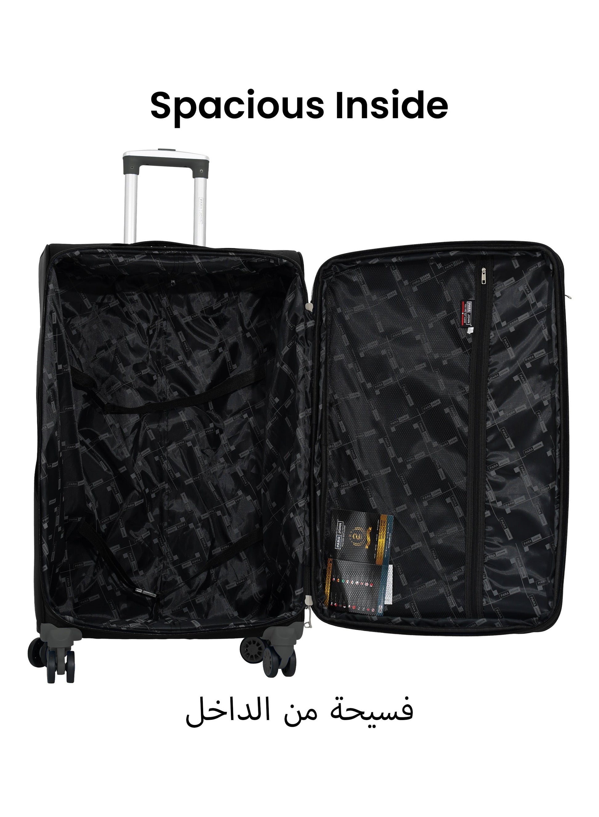 ParaJohn Luggage Set — 3-Piece Nylon Suitcases | 4-Wheel Spinner  PARAJOHN UAE