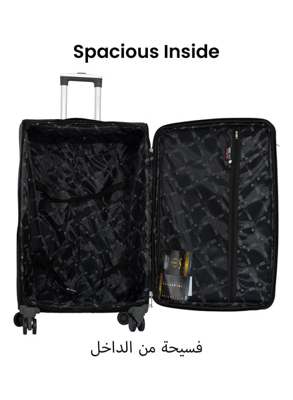 ParaJohn Luggage Set — 3-Piece Nylon Suitcases | 4-Wheel Spinner  PARAJOHN UAE