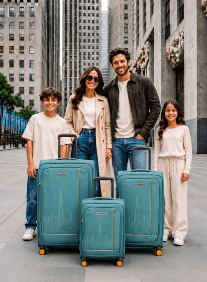 ParaJohn Luggage Set — 3-Piece Nylon Suitcases | 4-Wheel Spinner  PARAJOHN UAE