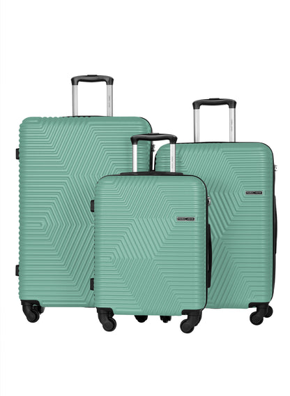 Stratos 3-Piece ABS Hardside Spinner Luggage Trolley Set