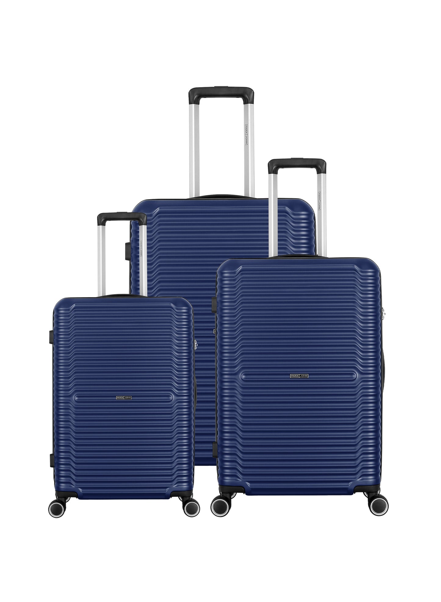 Optimus 3-Piece ABS+ PC Hardside Spinner Luggage Trolley Set