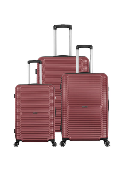 Optimus 3-Piece ABS+ PC Hardside Spinner Luggage Trolley Set