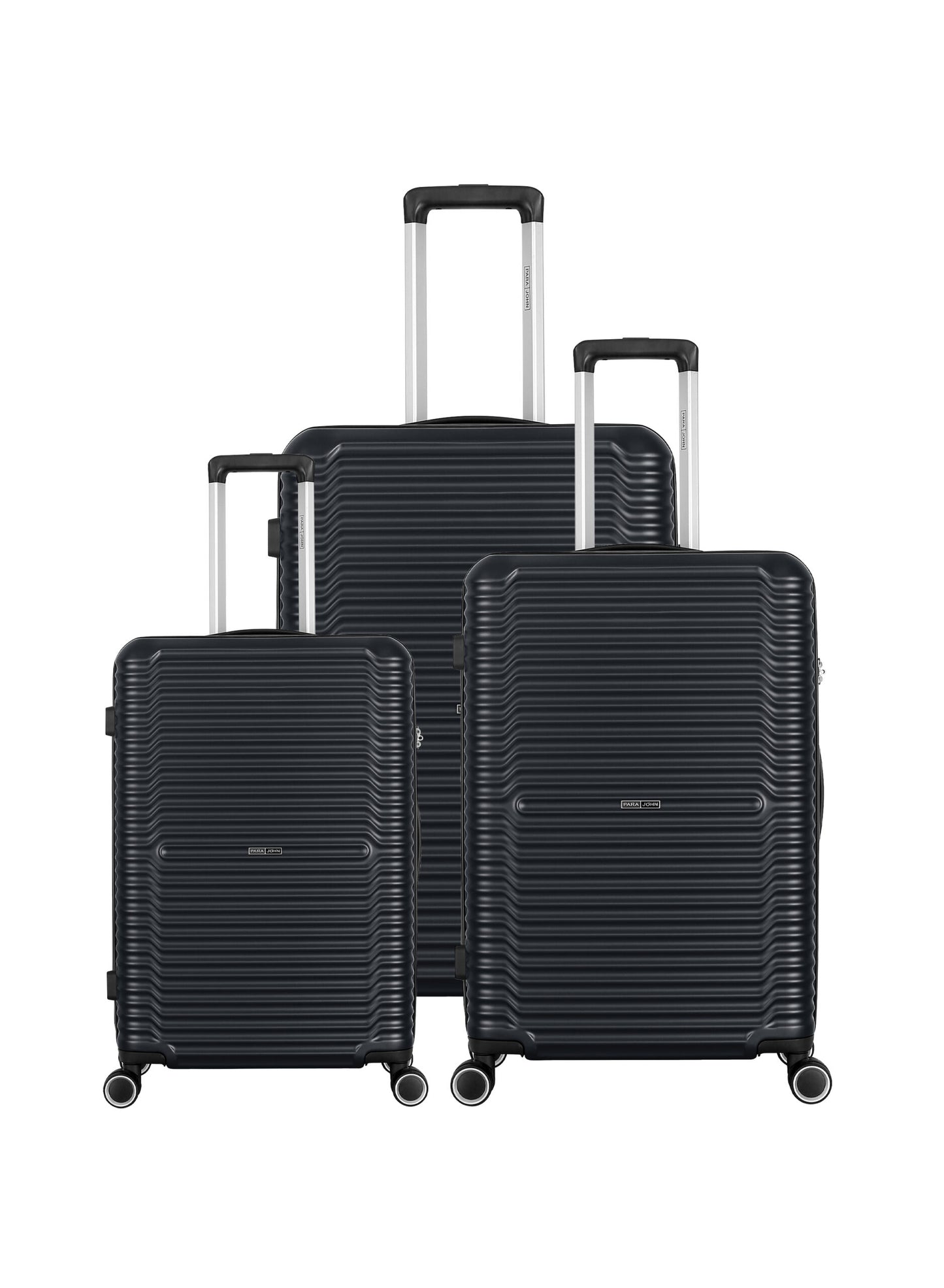 Optimus 3-Piece ABS+ PC Hardside Spinner Luggage Trolley Set