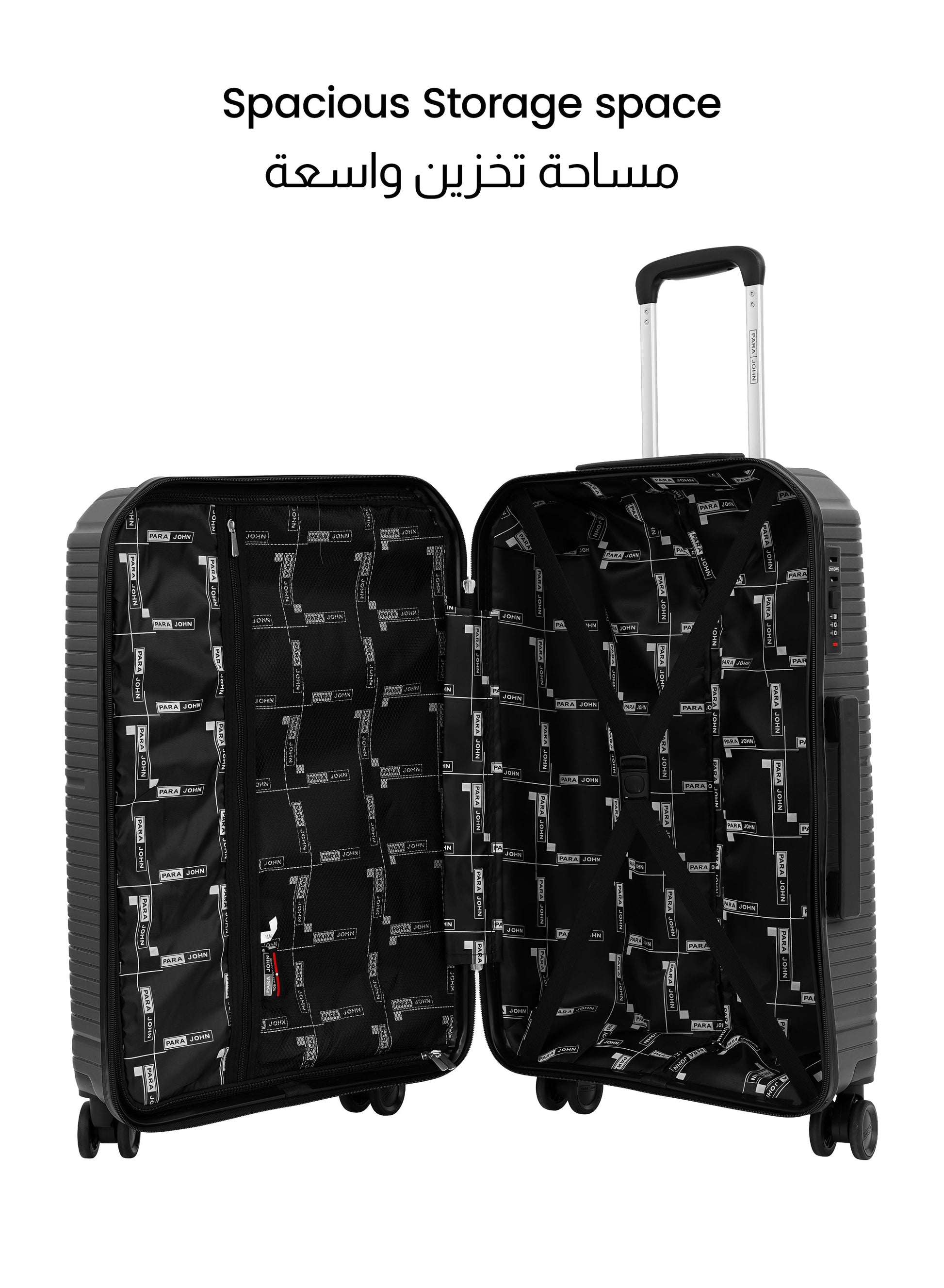 Parajohn Lynex Luggage Set — Lightweight & Durable | 3 Pcs PP 8-Wheel Spinner  PARAJOHN UAE