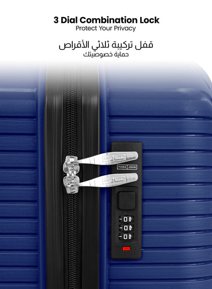 Parajohn Lynex Luggage Set — Lightweight & Durable | 3 Pcs PP 8-Wheel Spinner  PARAJOHN UAE