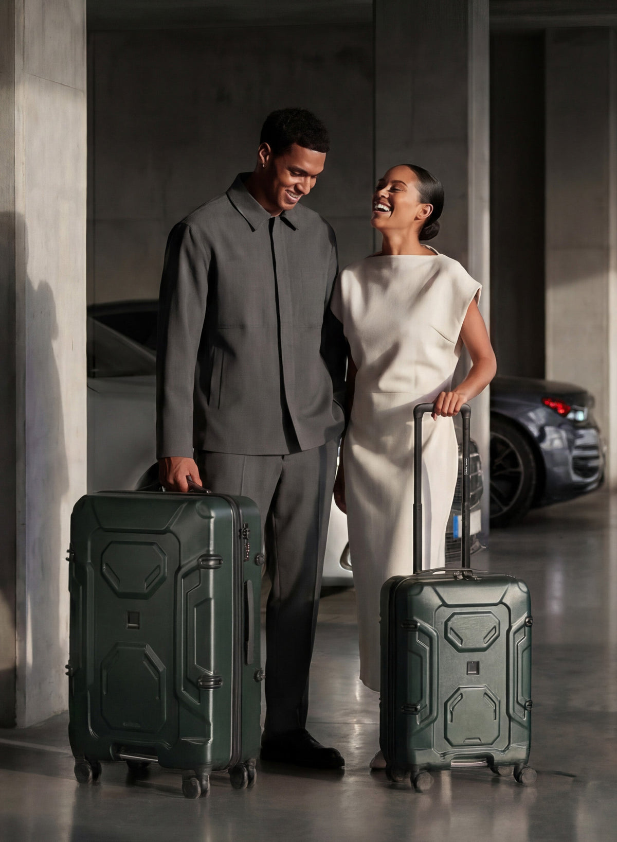 Parajohn BOLTARA 2-Piece ABS Luggage Set | 20” Cabin & 28” Check-In Suitcase with 8 Wheels, Anti-Theft Zipper & 3-Dial Combination Lock  PARAJOHN UAE