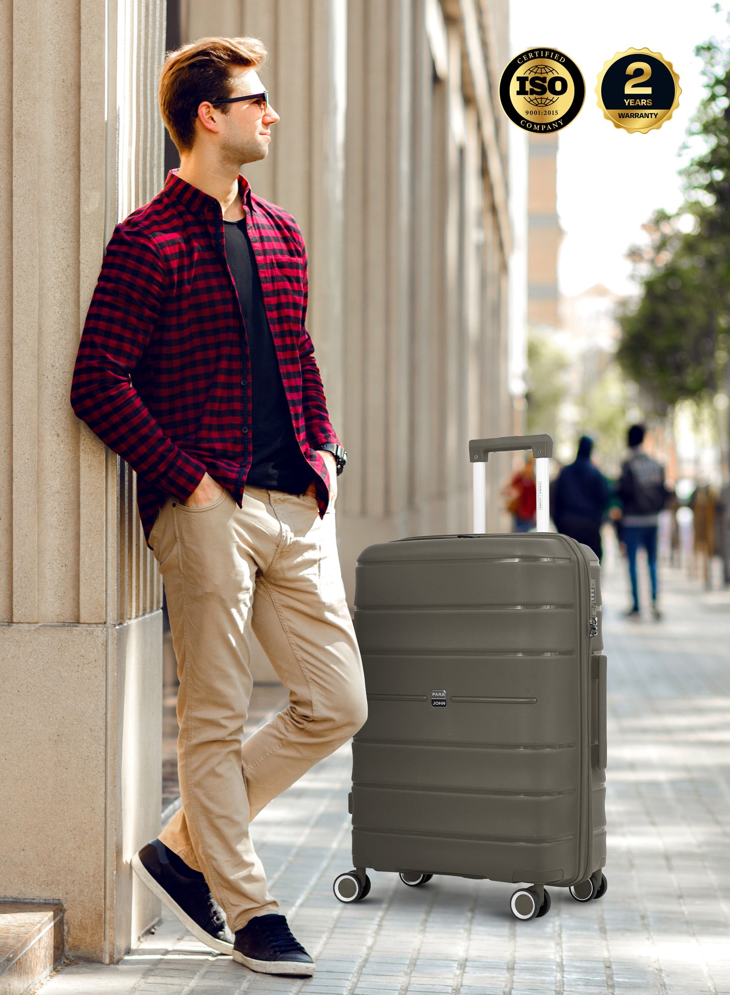 ZENSPIRE Series 3 Piece Premium Polypropylene Luggage Set