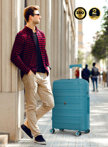 ZENSPIRE Series 3 Piece Premium Polypropylene Luggage Set