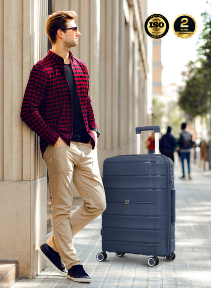 ZENSPIRE Series 3 Piece Premium Polypropylene Luggage Set