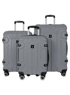Para John Expedition 3-Piece ABS Hardside Spinner Luggage Set Durable Travel Suitcases with 360° Wheels Small Medium Large Trolley  PARAJOHN UAE
