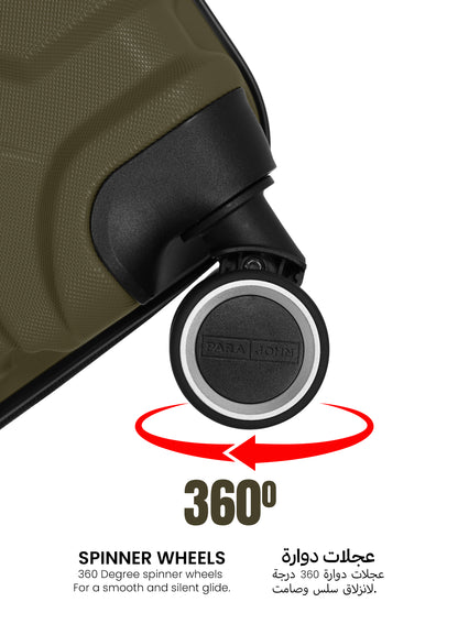 Expedition 3-Piece Superior ABS  Hardside Spinner Luggage Trolley