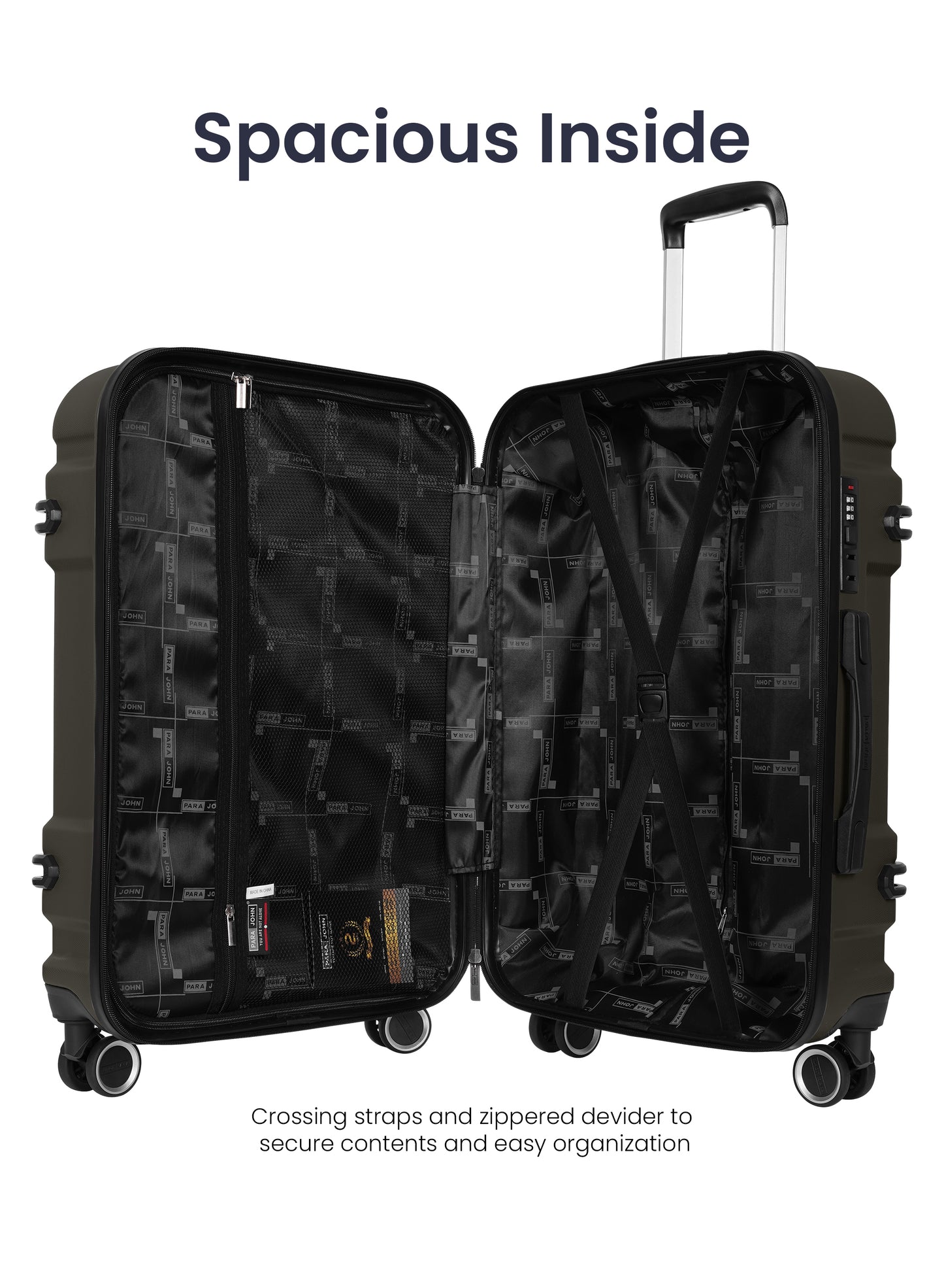 Expedition 3-Piece Superior ABS  Hardside Spinner Luggage Trolley