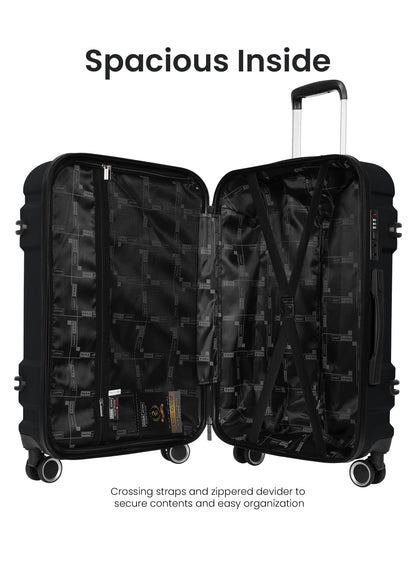 Expedition 3-Piece Superior ABS  Hardside Spinner Luggage Trolley