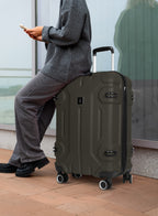 Para John Expedition 3-Piece ABS Hardside Spinner Luggage Set Durable Travel Suitcases with 360° Wheels Small Medium Large Trolley  PARAJOHN UAE