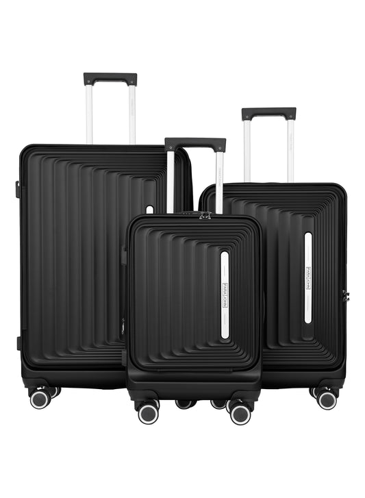 Orbitra Series 3 Pcs ABS Luggage Trolley Set