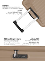 Orbitra Series 3 Pcs ABS Luggage Trolley Set  PARAJOHN UAE