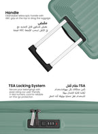 Orbitra Series 3 Pcs ABS Luggage Trolley Set  PARAJOHN UAE