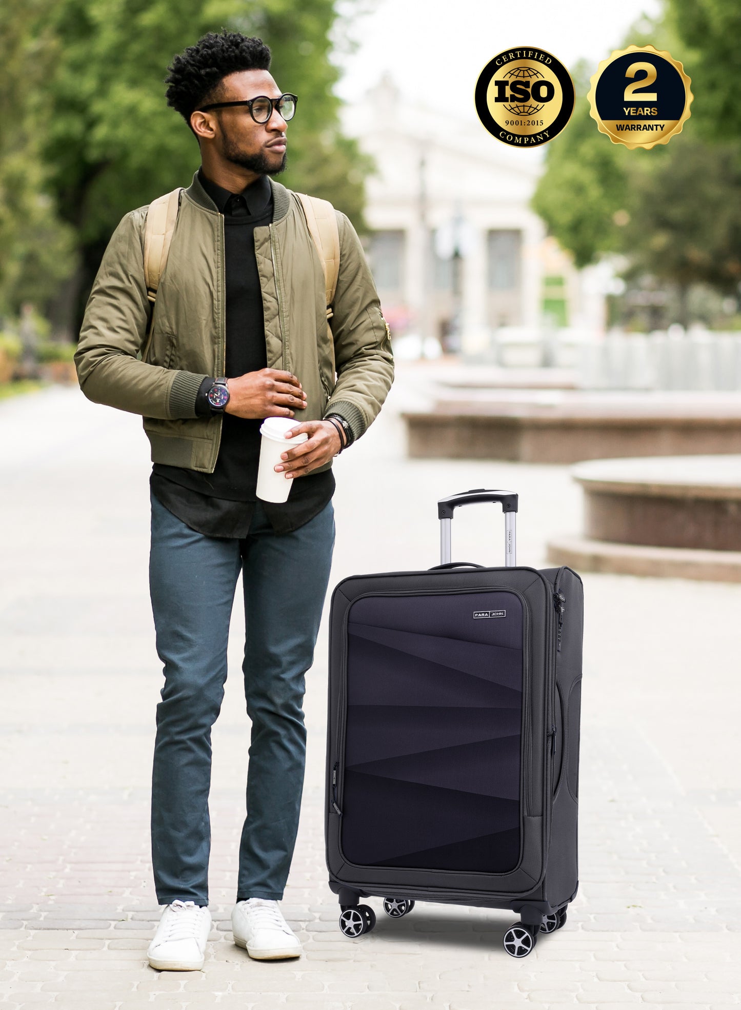 Shadow 3 Pieces Set 8 Wheels Soft Luggage