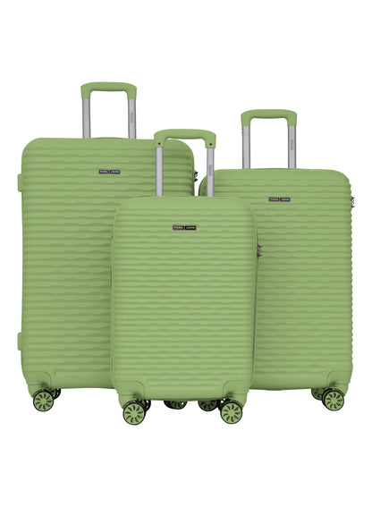 Parajohn Sandtrail Series 3 Piece Lightweight Luggage Set | Small 10KG, Medium 20KG & Large 30KG ABS 8 Wheels Luggage