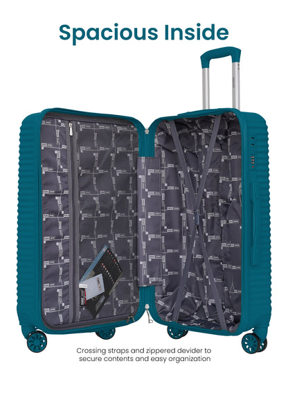 Parajohn Sandtrail Series 3 Piece Lightweight Luggage Set | Small 10KG, Medium 20KG & Large 30KG ABS 8 Wheels Luggage