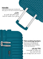 Parajohn Sandtrail 3-Piece Luggage Set | Lightweight ABS  PARAJOHN UAE