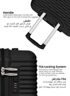 Parajohn Sandtrail 3-Piece Luggage Set | Lightweight ABS  PARAJOHN UAE