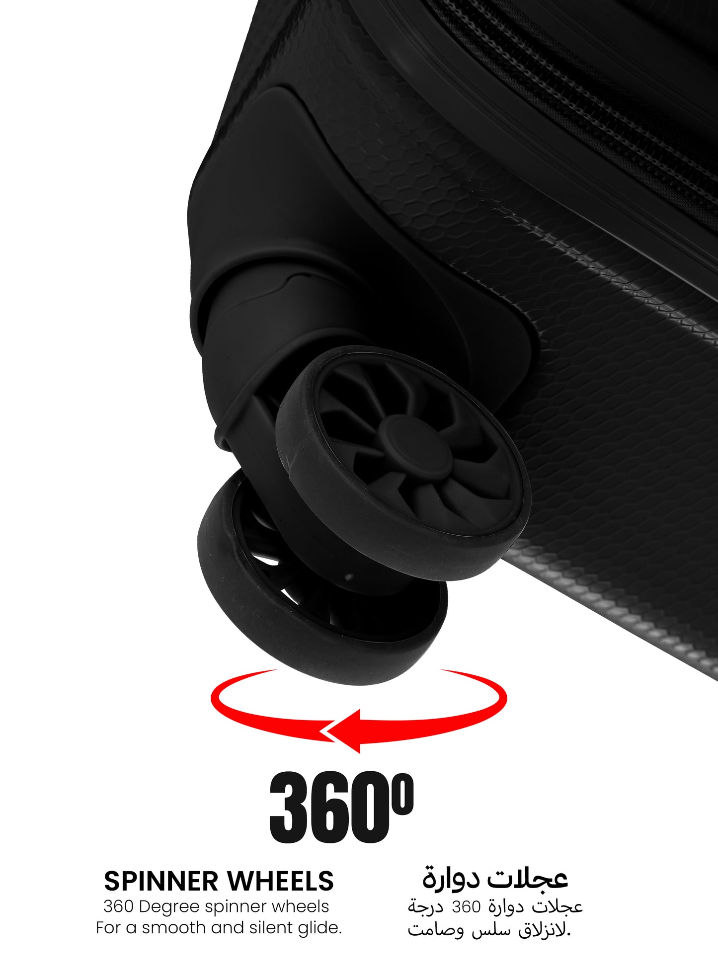 Parajohn Sandtrail Series 3 Piece Lightweight Luggage Set | Small 10KG, Medium 20KG & Large 30KG ABS 8 Wheels Luggage