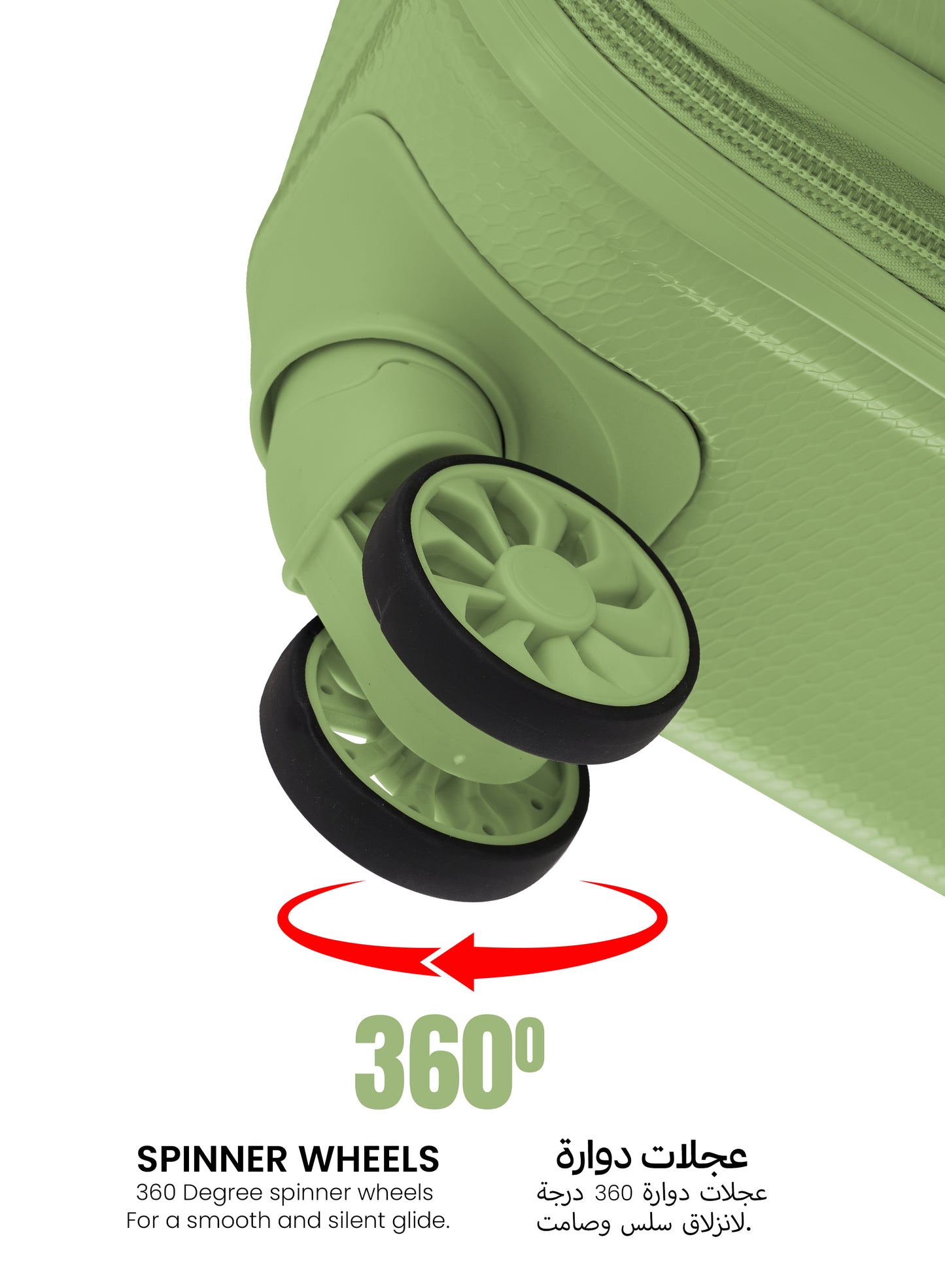 Parajohn Sandtrail Series 3 Piece Lightweight Luggage Set | Small 10KG, Medium 20KG & Large 30KG ABS 8 Wheels Luggage