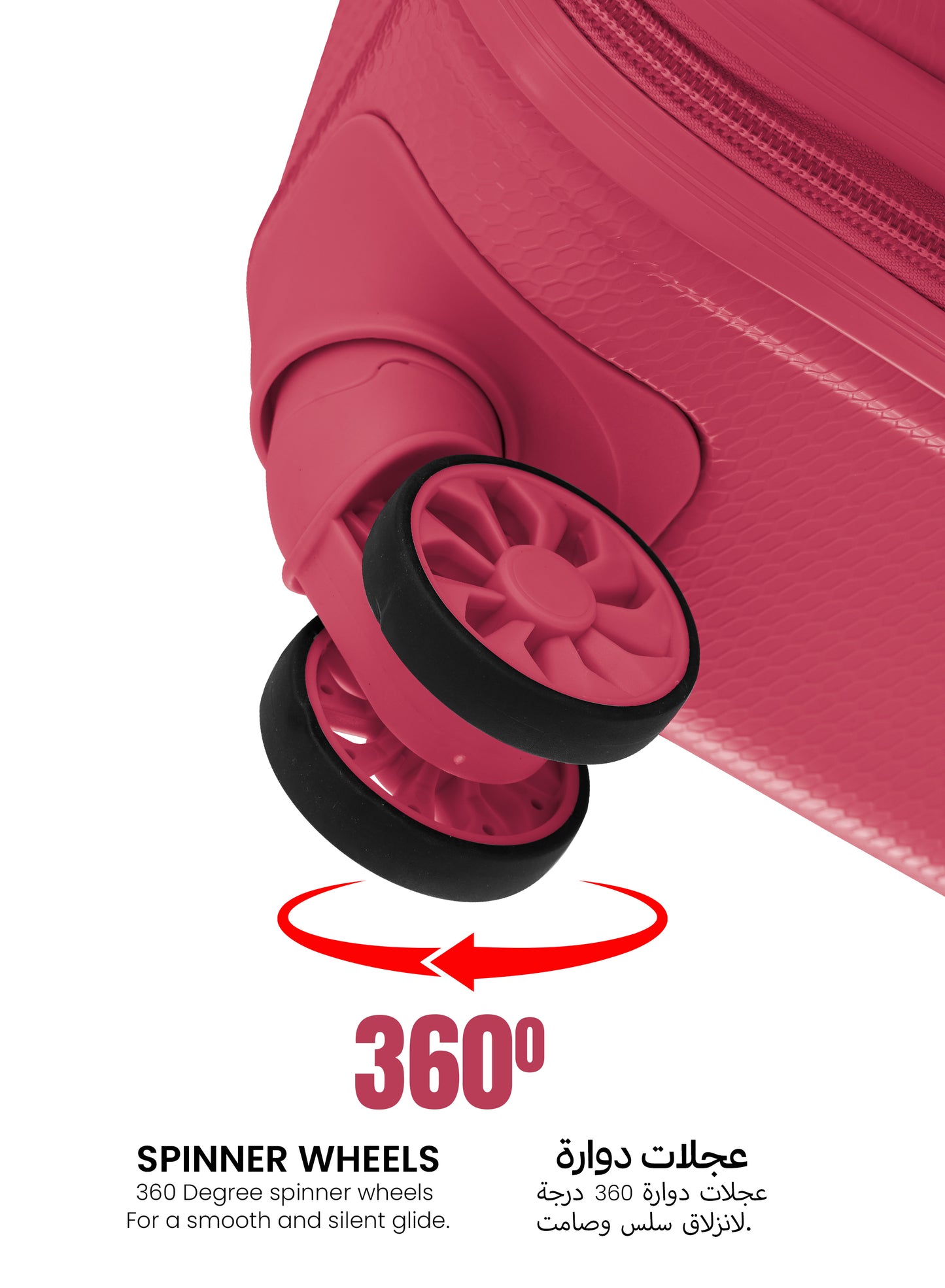 Parajohn Sandtrail Series 3 Piece Lightweight Luggage Set | Small 10KG, Medium 20KG & Large 30KG ABS 8 Wheels Luggage