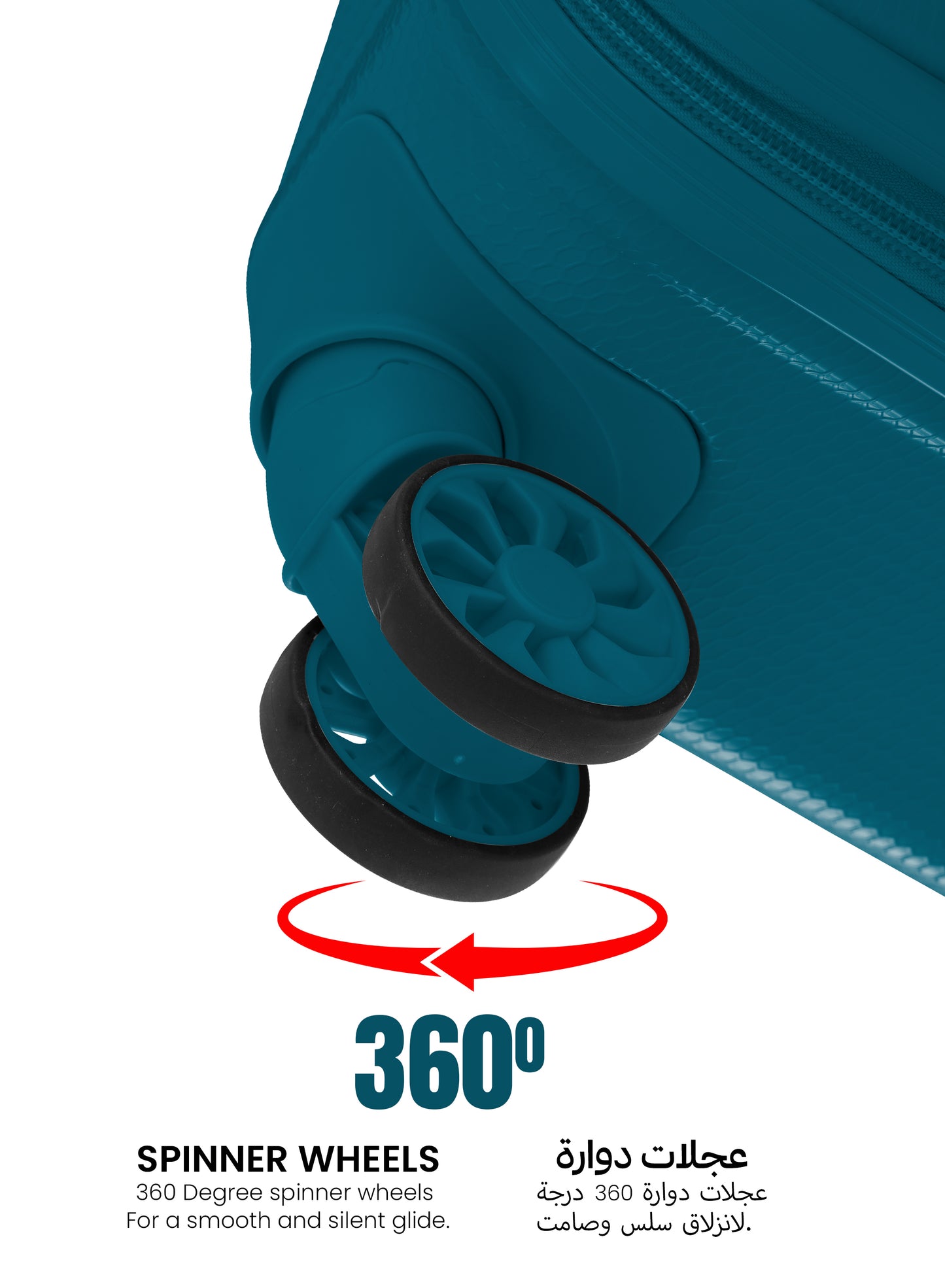 Parajohn Sandtrail Series 3 Piece Lightweight Luggage Set | Small 10KG, Medium 20KG & Large 30KG ABS 8 Wheels Luggage