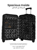 Para John Carrock 3-Piece Glossy ABS Luggage Set Lightweight 20", 24" & 28" 8 Wheels  Spinner Hardsided Travel Suitcase  PARAJOHN UAE
