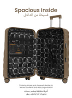 Para John Carrock 3-Piece Glossy ABS Luggage Set Lightweight 20", 24" & 28" 8 Wheels  Spinner Hardsided Travel Suitcase  PARAJOHN UAE