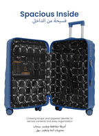 Para John Carrock 3-Piece Glossy ABS Luggage Set Lightweight 20", 24" & 28" 8 Wheels  Spinner Hardsided Travel Suitcase  PARAJOHN UAE