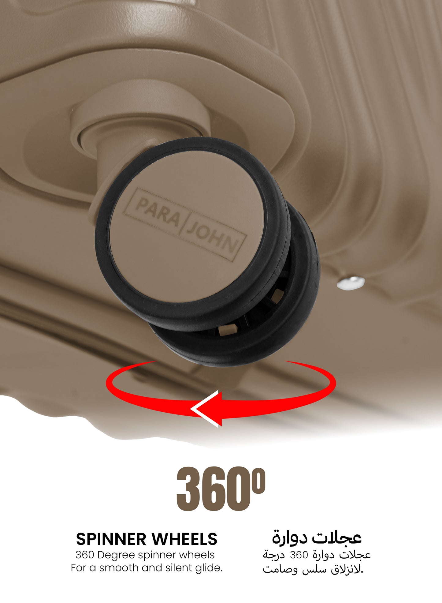 Carrock 3-Piece Fine ABS Hardside Spinner Luggage Trolley Set