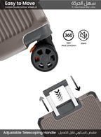 Parajohn BIFUSION - Zipperless Aluminium Frame Luggage Set of 3  PARAJOHN UAE