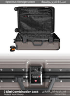 Parajohn BIFUSION - Zipperless Aluminium Frame Luggage Set of 3  PARAJOHN UAE