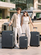 Parajohn BIFUSION - Zipperless Aluminium Frame Luggage Set of 3  PARAJOHN UAE