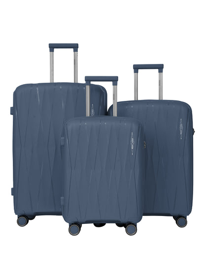 TRIACUT Series 3 Piece Premium Polypropylene Luggage Set