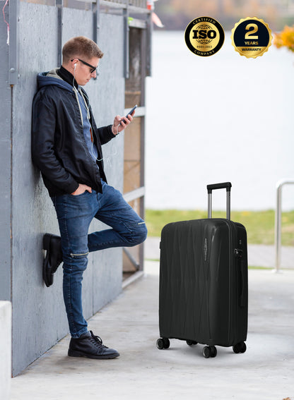 TRIACUT Series 3 Piece Premium Polypropylene Luggage Set